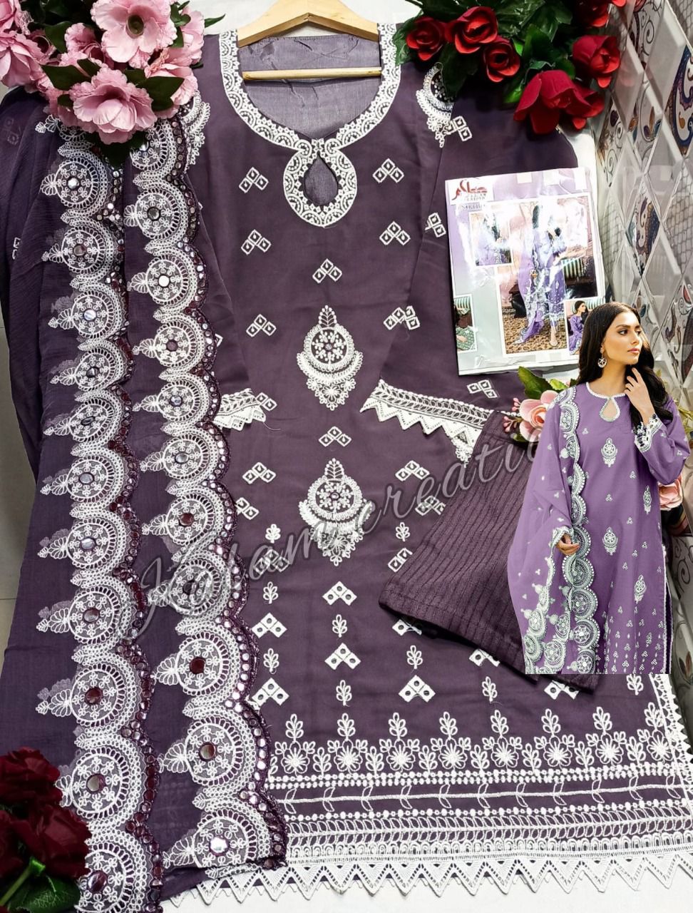 Kalam 1109 New Fancy Wear Georgette Ready Made Suit Collection